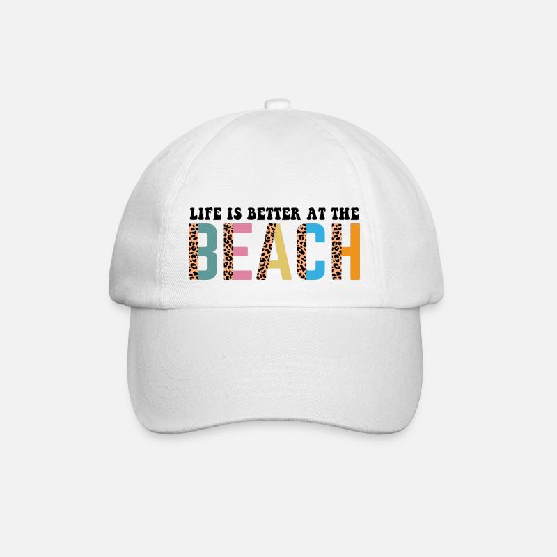 Beach - Baseballkappe - Weiß/Weiß