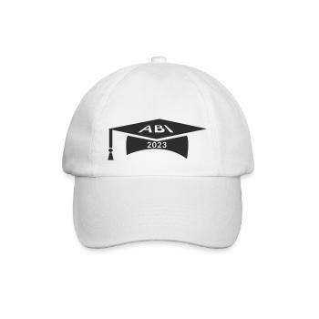 Bachelorhut Abitur - Baseballkappe - Weiß/Weiß - Vorne