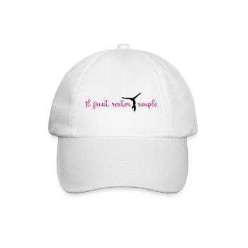 rester souple modele feminin - Casquette classique - blanc/blanc - Devant