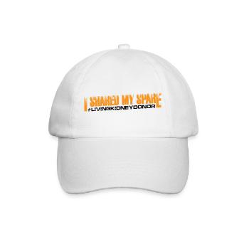 J’ai partagé mon #livingkidneydonor 11 - Casquette classique - blanc/blanc - Devant