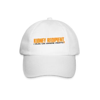 Destinataire de rein, je cours sur des pièces de rechange 14 - Casquette classique - blanc/blanc - Devant