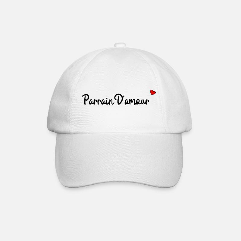 Parrain d'amour - Casquette classique - blanc/blanc