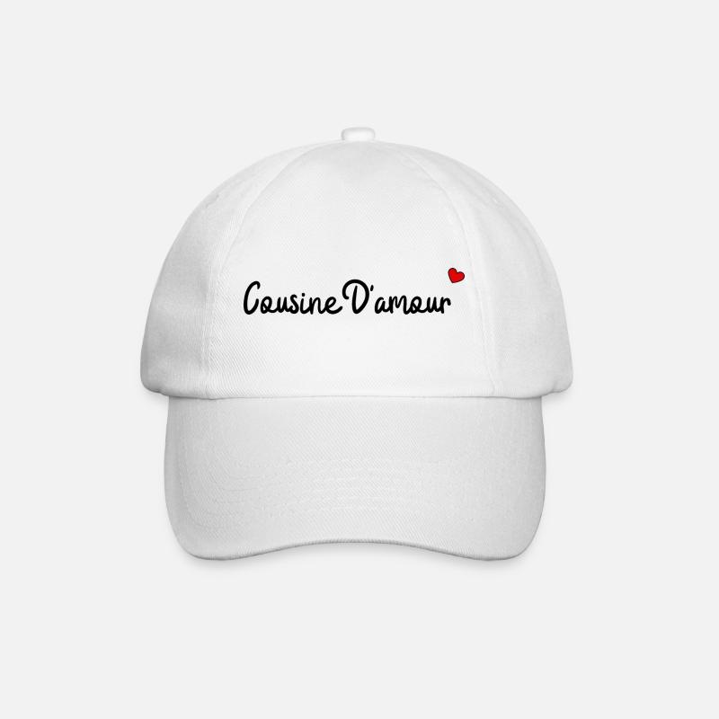 Cousine d'amour - Casquette classique - blanc/blanc
