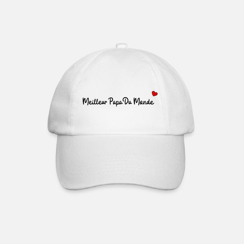 Meilleur papa du monde - Casquette classique - blanc/blanc