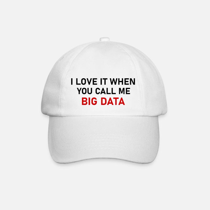 BIG DATA - Baseballkappe - Weiß/Weiß