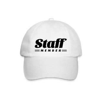 Membre du personnel - Casquette classique - blanc/blanc - Devant
