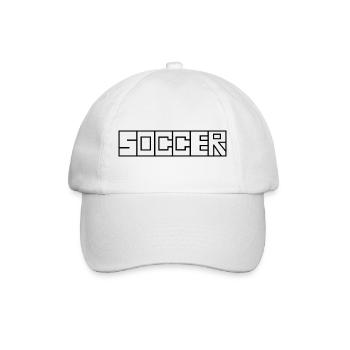 Fußball Soccer - Baseball Cap - white/white - Front