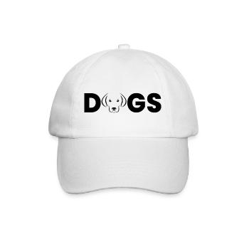 Hund Dog - Baseballkappe - Weiß/Weiß - Vorne