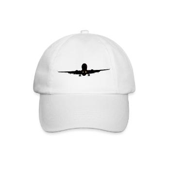Plane will land - Baseball Cap - white/white - Front