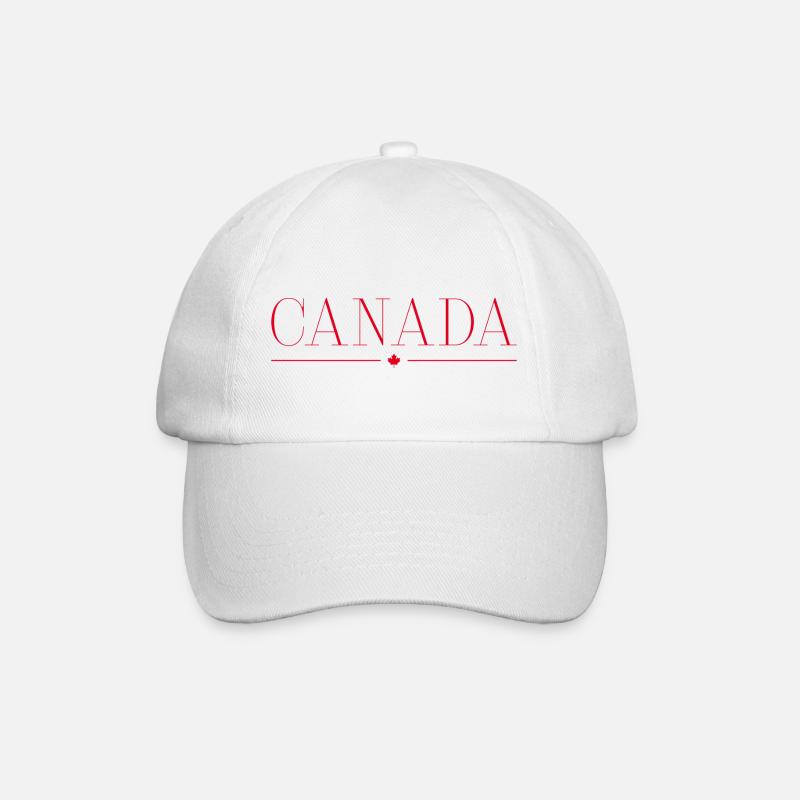 Ich liebe Kanada - Baseballkappe - Weiß/Weiß