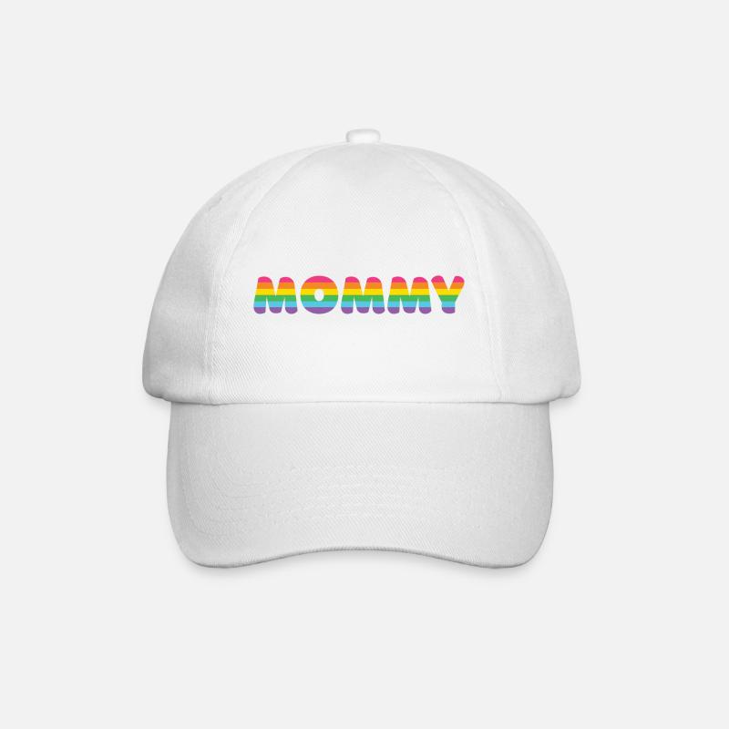 LGBTQ+ Mama - Baseballkappe - Weiß/Weiß