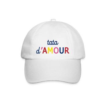 TATA D'AMOUR - Casquette classique - blanc/blanc - Devant