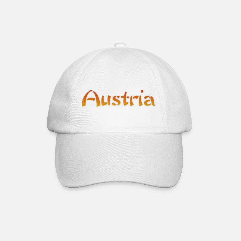 Austria Text - Baseballkappe - Weiß/Weiß