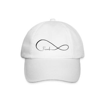 Beste Freunde für immer - Baseballkappe - Weiß/Weiß - Vorne