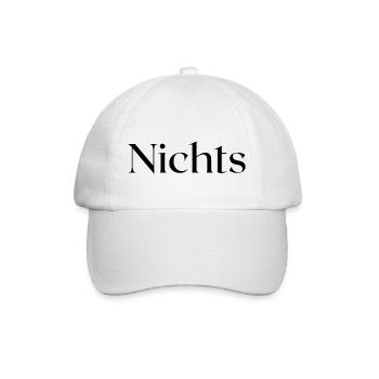 Nichts - Baseballkappe - Weiß/Weiß - Vorne