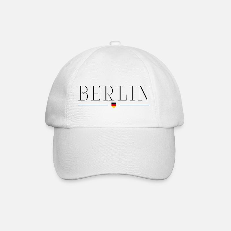 Ich liebe Berlin, Deutschland - Baseballkappe - Weiß/Weiß