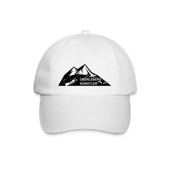 Survival-Ready #Überlebenskünstler - Baseballkappe - Weiß/Weiß - Vorne