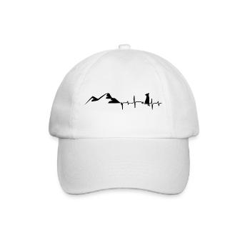 Goat - Heartbeat - Mountain - (7) - Baseball Cap - white/white - Front