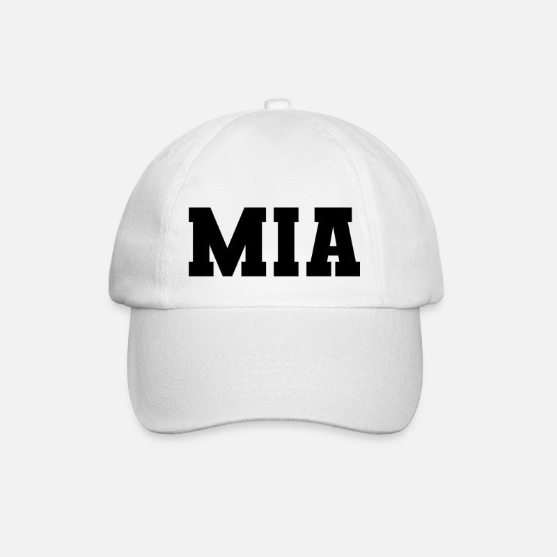 Name - Mia - Baseballkappe - Weiß/Weiß