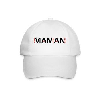 Idée cadeau maman - Casquette classique - blanc/blanc - Devant
