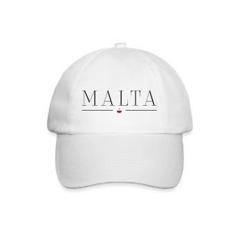 I love Malta - Baseball Cap - white/white - Front