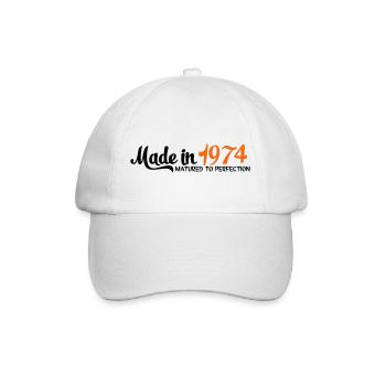 1974 - Baseball Cap - white/white - Front