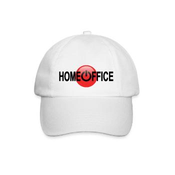 Home Office Vers.2- Arbeit Zuhause - Baseballkappe - Weiß/Weiß - Vorne