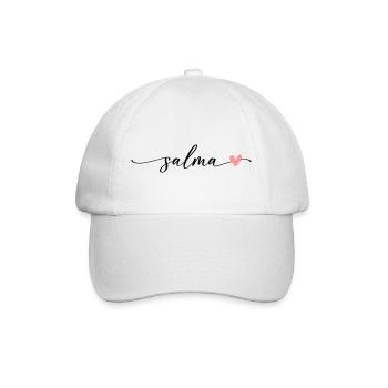 Salma Name Calligraphy Font - Baseball Cap - white/white - Front