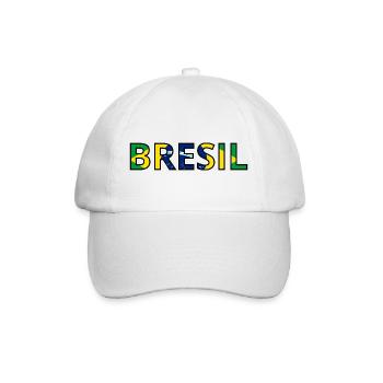 Drapeau Brésil - Casquette classique - blanc/blanc - Devant