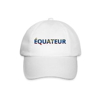 Flag of Ecuador - Baseball Cap - white/white - Front