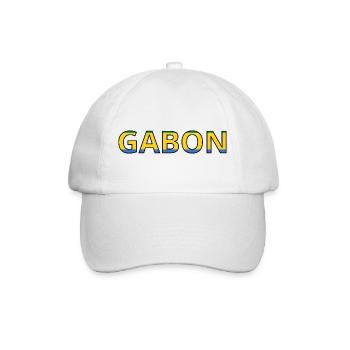 Flag of Gabon - Baseball Cap - white/white - Front