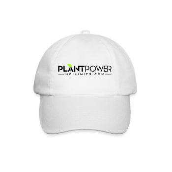 Plant Power - No Limits - Baseballkappe - Weiß/Weiß - Vorne