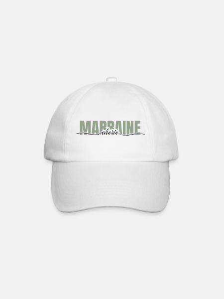 marraine chérie -cadeau marraine - Casquette classique - blanc/blanc