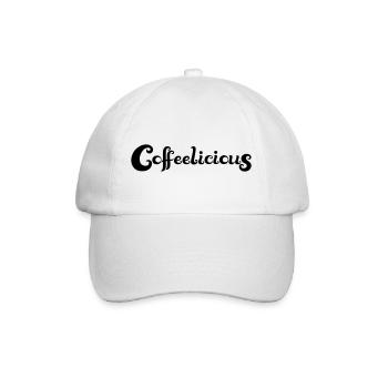 Coffeelicious - Baseball Cap - white/white - Front