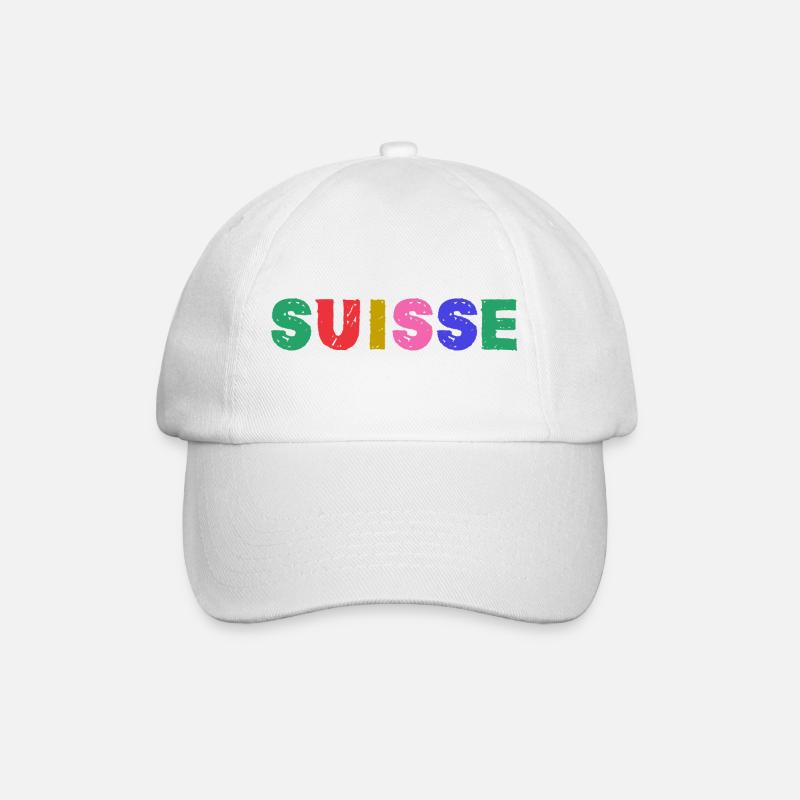 SUISSE - Casquette classique - blanc/blanc