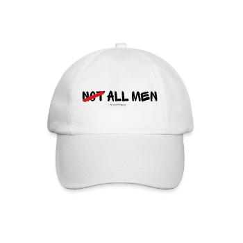 Not all men - Baseballkappe - Weiß/Weiß - Vorne