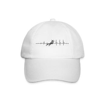 Heartbeat Ski - Casquette classique - blanc/blanc - Devant