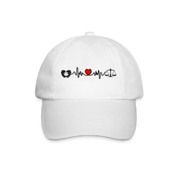 Balance Cardio Twin de fréquence cardiaque - Casquette classique - blanc/blanc - Devant