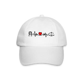 Heart rate cardio Virgo Libra - Baseball Cap - white/white - Front