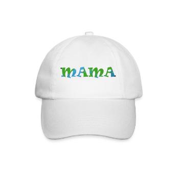 MAMA - Baseballkappe - Weiß/Weiß - Vorne