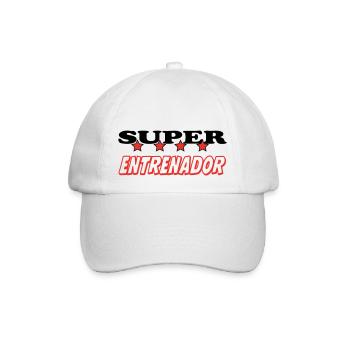 SUPER ENTRENADOR - Baseball Cap - white/white - Front