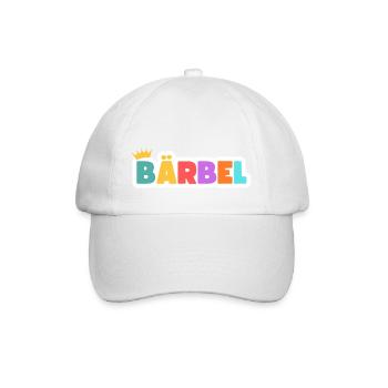 Bärbel! Customizable - Baseball Cap - white/white - Front