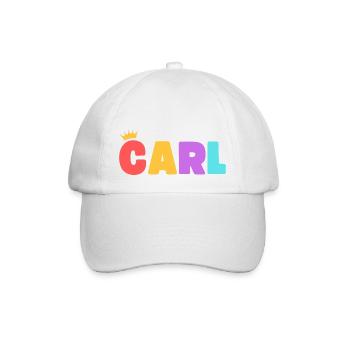 Carl! Customizable - Baseball Cap - white/white - Front
