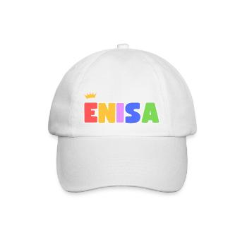 Enisa! Customizable - Baseball Cap - white/white - Front