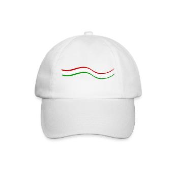Rouge Blanc Vert - Casquette classique - blanc/blanc - Devant