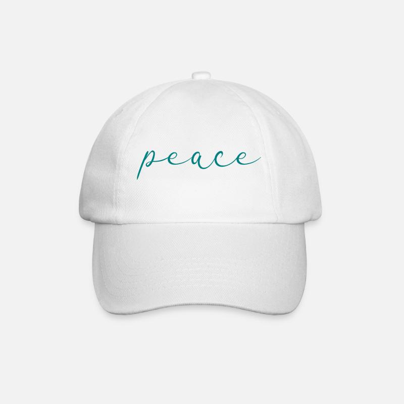 paix - Casquette classique - blanc/blanc