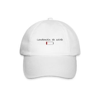 lendemain de soirée noir - Casquette classique - blanc/blanc - Devant
