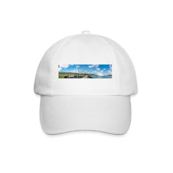 Niagara City Skyline and Niagara Falls panorama - Baseball Cap - white/white - Front
