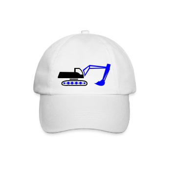 bagger - Baseballkappe - Weiß/Weiß - Vorne