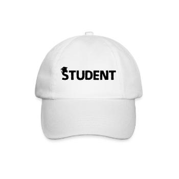 doktorhut student - Baseballkappe - Weiß/Weiß - Vorne